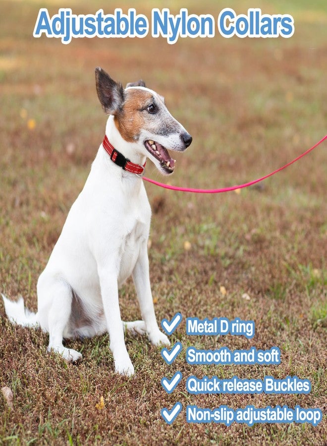 AojSup 20 Pcs Puppy Collars for Litter, Reflective Puppy Collars Adjustable Puppy ID Collars Soft Nylon Whelping Collars for Newborn Litter Puppy Pets-Reflective, Small - Image 5